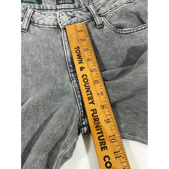 Wild Fable Cargo Jeans Women 6 Gray Acid Wash Mid Rise Baggy Streetcore Hip Hop - Picture 9 of 12
